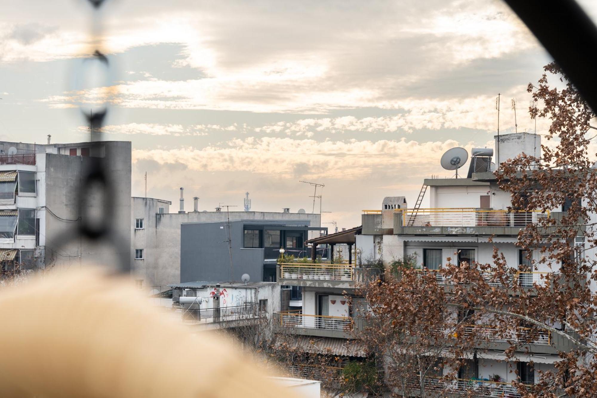 Pomegranate Luxury Penthouse Maisonette With Beautiful Terrace & Free Parking By Binobi ! Thessalonique Extérieur photo
